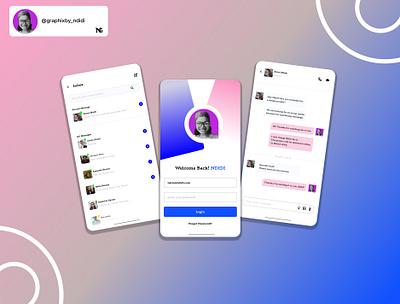 Direct Messaging App ui ux