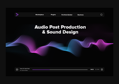 Sound Design Studio branding graphic design ui we web design