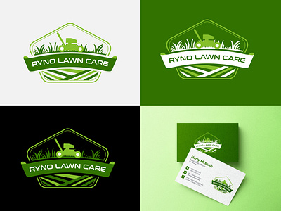 Ryno Lawn Care logo agriculture agriculture farming agriculture logo branding equestrian logo farm logo farming farming logo gardening irrigation logo landscape landscape logo lawncare lawncare logo logo natural organic logo plant logo ranch ranch logo