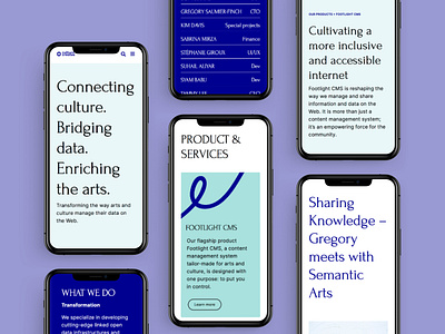 New website: Mobile version blue culture illustration minimal ui webdesign website