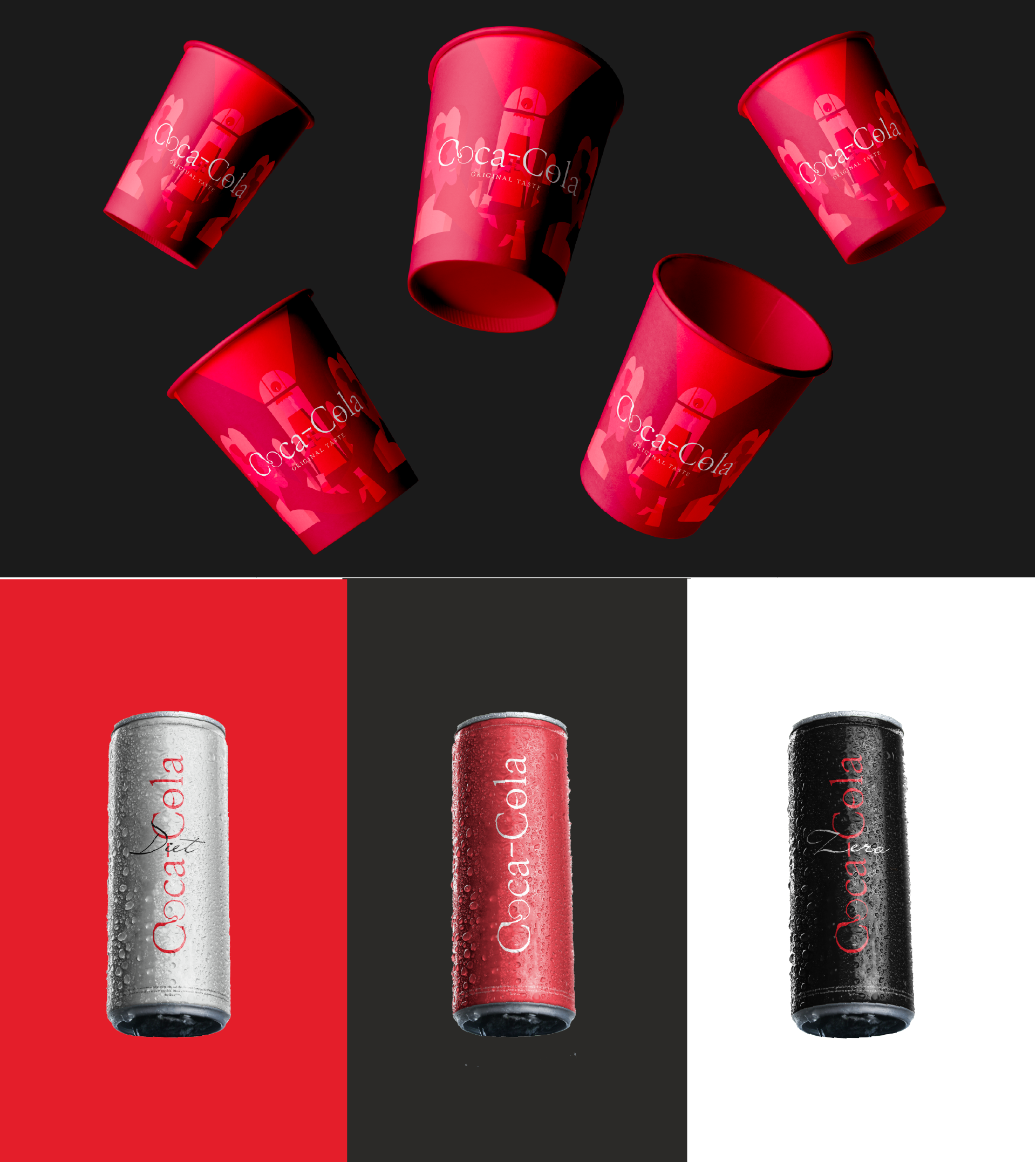 Rebranding Coca-Cola animation b2c brand identity branding canada coca cola design freelancer gif graphic design illustration logo luxury mockup mockup design packaging design rebranding vector
