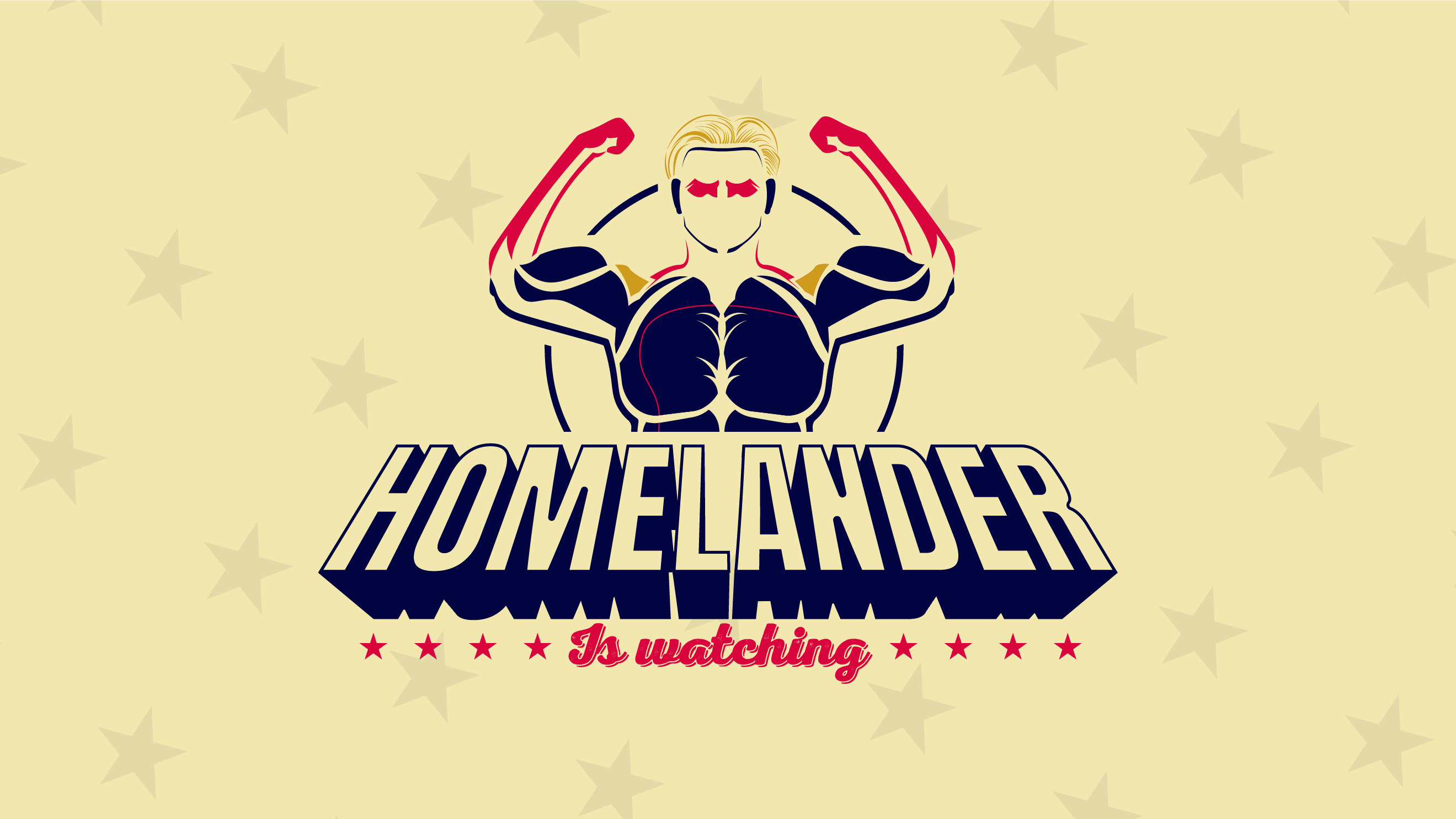 Branding for a super heros - Homelander Is Watching after effect brand identity branding characterdesign graphic design homelander illustrator logo motion graphics photoshop the boys