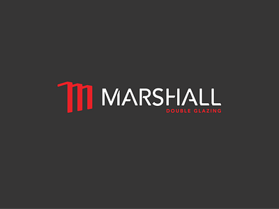 Marshall Glazing Logo Design brand design branding logo design logo mark van graphics visual identity