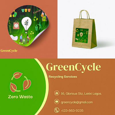 Ecocycle Branding: Recycling with Purpose branding color theory graphic design identity print design typography visual identity