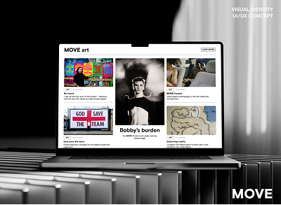 MOVE MAGAZINE branding design graphic design typography ui ux