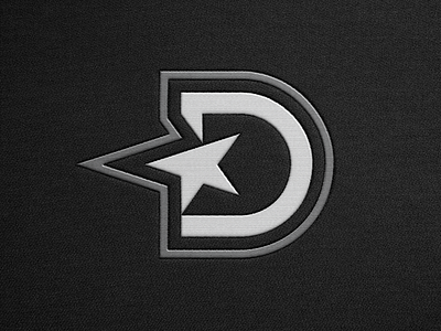 D Star Logomark ⭐ brand brand identity branding clean d embroidery exploration figma grid letter logo mark minimal mockup star
