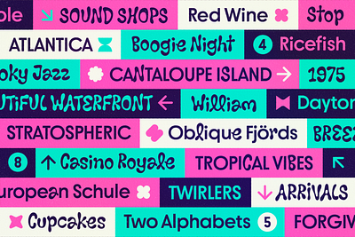 Argile Fusion Bento Stripes 2d design font fonts graphic design typography