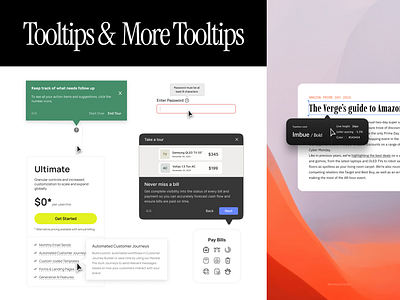 Tooltips Explorations adobe xd design figma product design product ui tooltips ui uiux ux