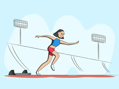 Olympic Games illustrations games graphic design illustration olympic outline