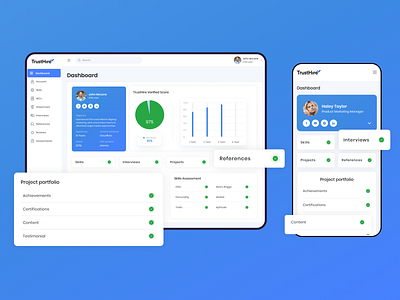 Trusthire Dashboard design dashboard graphic design ui design