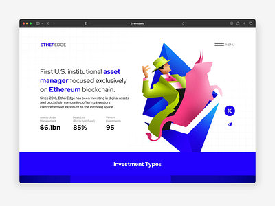 EtherEdge | Web3 VC Firm capital graphic design illustration ui uiux ux vc venture web3 website