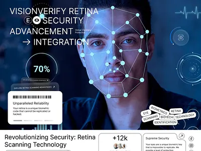 Security - Retina Scanning Process 3d biometric camera design digital interface identification illustration interface minimalistic retina scanning security tablet technology tool ui ui design ux visions website