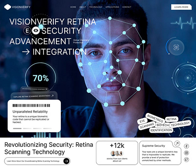 Security - Retina Scanning Process 3d biometric camera design digital interface identification illustration interface minimalistic retina scanning security tablet technology tool ui ui design ux visions website