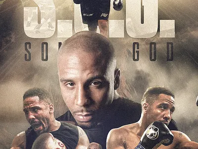 Andre S.O.G. Ward boxing graphic design photoshop sports sports art sports design sports poster