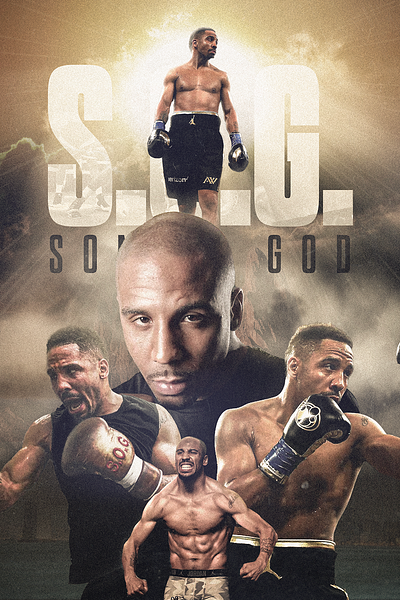 Andre S.O.G. Ward boxing graphic design photoshop sports sports art sports design sports poster