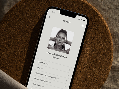 Minimalist music player app appdesign mobileapp mobileappdesign uxui uxuidesign
