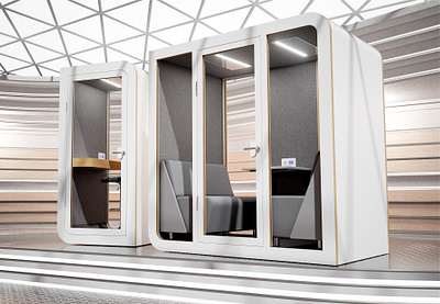 Booths Silentbox | 3D Modeling booth booths box modeling modeling 3d office privacy silence silent visualization