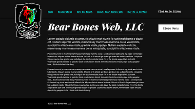 Bear Bones Web, LLC | Homepage Designs design graphic design mobile design web development website design