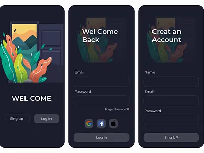 #DailyUI001 Sign Up page daily ui daily ui001 mobile design sing up page