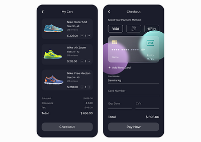 Credit Card Checkout credit card checkout daily ui daily ui002 mobile design online shope