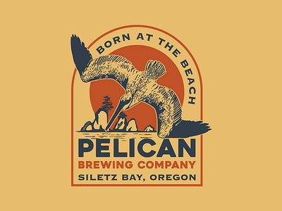 Pelican Brewing Siletz Bay brewing illustration oregon pelican siletz bay