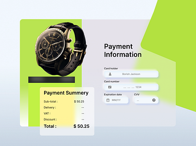 #DailyUI ~ Day 3, Card Payment Method dailyui productdesign ui uiux webdesign