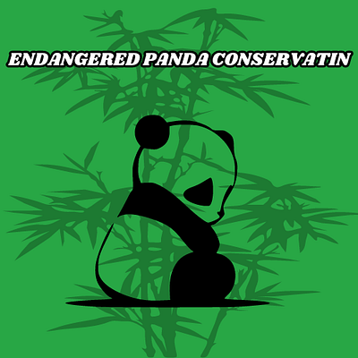 ENDANGERED PANDA CONSERVATIN dailylogochalleng graphic design logo