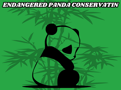 ENDANGERED PANDA CONSERVATIN dailylogochalleng graphic design logo