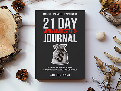 Money Manifestation Journal - Book Cover Design amazon book cover black and white book cover book cover design book design cover cover design editorial graphic design illustration journal manifestation money print publishing