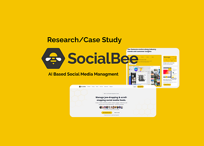 Case Study: AI-Based Social Media Management branding case study casestudy graphic design logo research social social media socialbee ui ux