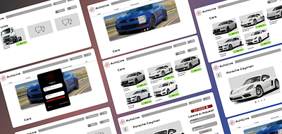 AutoLive design figma illustration ui ux