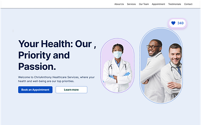 Medical Website product design ui uiux ux