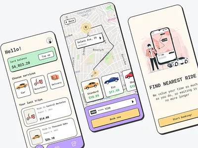 Taxi Mobile App cab careem design development figma graphic design hybrid apps mobile app mobile apps react native service taxi app taxi mobile app uber ui uiux ux