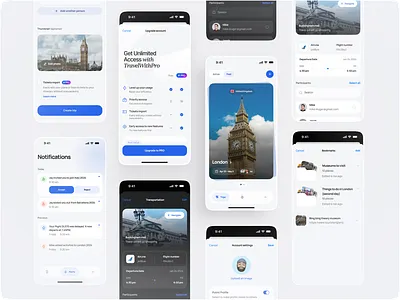 Travel app MVP project ✈️ clean design ios minimal mobile app modern mvp product design travel travel app travel website ui ux web design