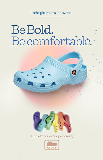 Crocs Promotional Poster app branding design graphic design illustration logo mobile site vector