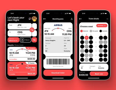 SkyScout: booking app concept ui