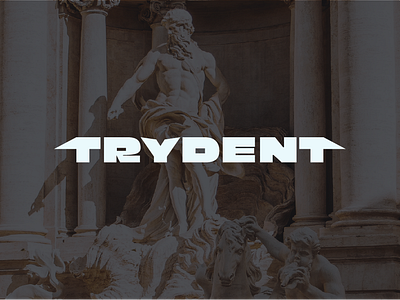 TRYDENT Energy brand branding can design drink energy energy drink graphic design identity logo logomark logotype mockup poseidon trident trydent vector visual waves