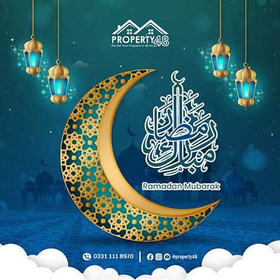 Ramadan Mubarak Social Media Post ads post branding creative design graphic design illustration logo modern ramadan mubarak ramzan mubarak social media