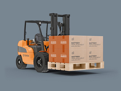 Contemporary Designs for Toyota Forklift brand identity branding creative design design graphic design package design print design