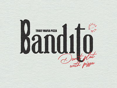 Bandito - Pizza Logo artisan pizza logo banditio logo bold logo design brand design branding inspiration creative logo dribbble design gourmet pizza branding italian pizza logo logo inspiration logo portfolio logo showcase mafia mask logo mafia pizza branding mask icon design modern branding pizza brand identity sleek logo design unique logo visual identity design