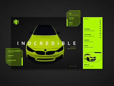 UI Design for Car Website car car site design figma gray home page landing page neon site trend ui ui design ui ux user interface ux ux ui web webdesign website yellow