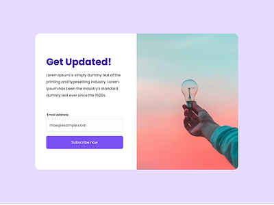 Newsletter form 3d animation branding design designer figma form graphic design illustration iu logo motion graphics newsletter ui uiux vector