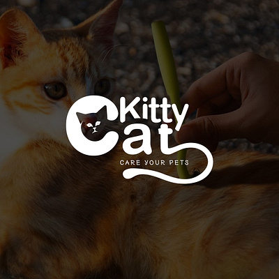 Kitty Cat - Pets care logo Design animal animal care animal care hospital animation brand identity branding cat log crative cat logo creative logo design graphic design illustration logo modern logo motion graphics pets pets care pets care hospital typeface typography