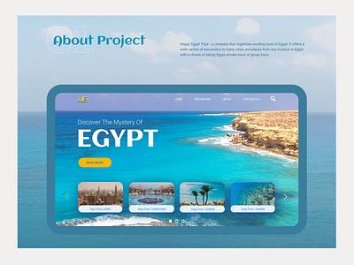 Egypt Tours Website design desktop tours trips ui uiux website