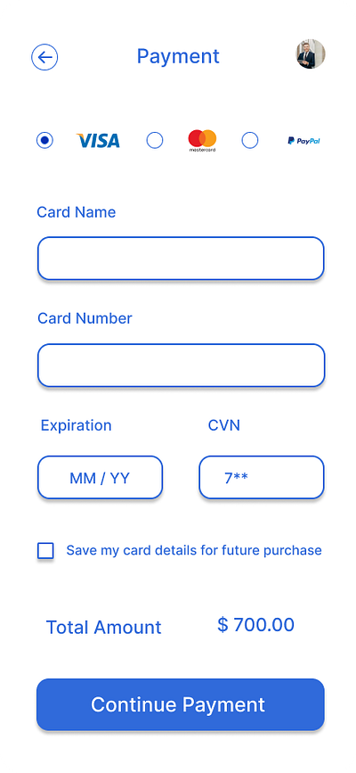 Credit Card Checkout dailyui