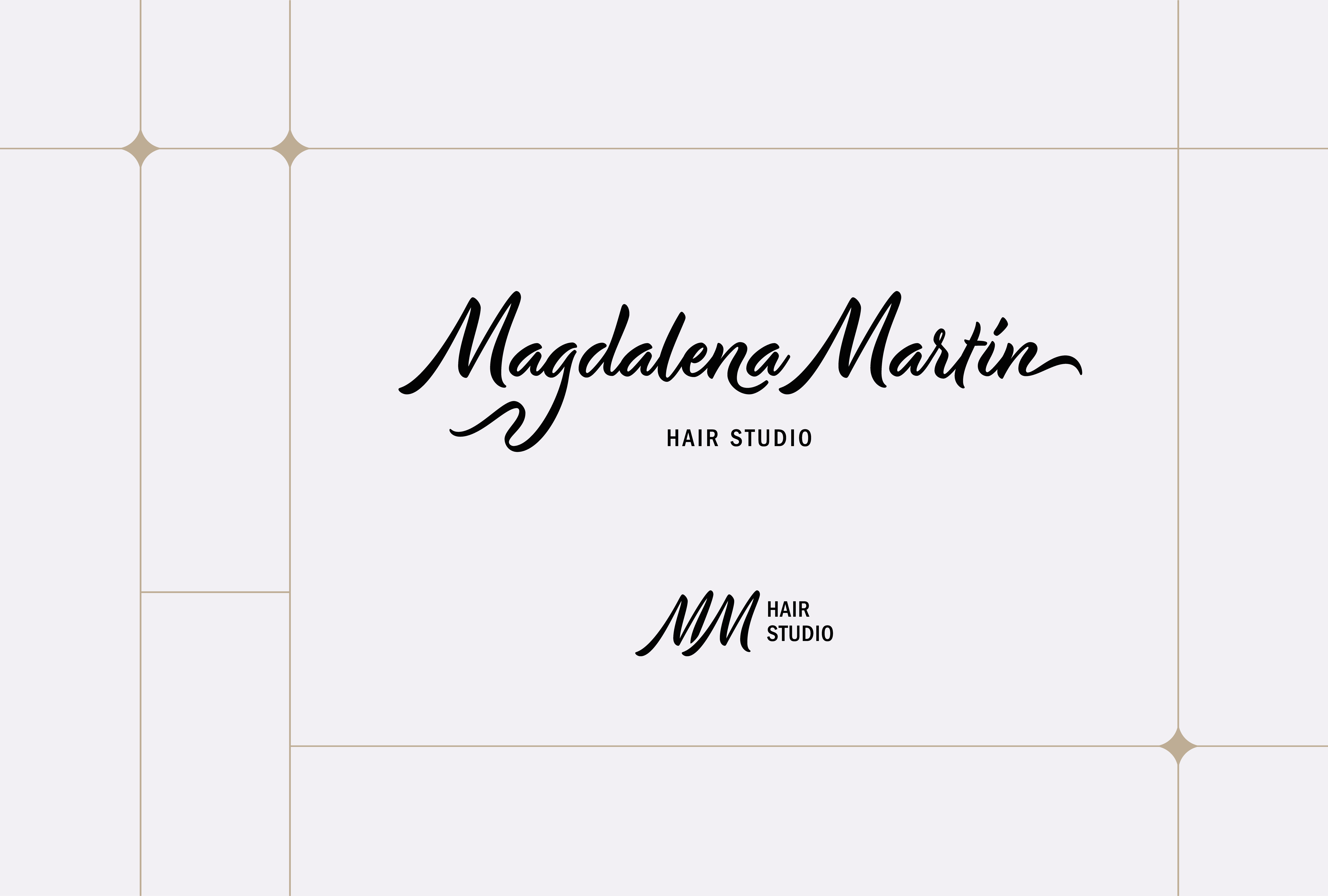 Magdalena Martín branding design graphic design hair hair studio logo style