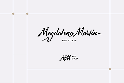 Magdalena Martín branding design graphic design hair hair studio logo style