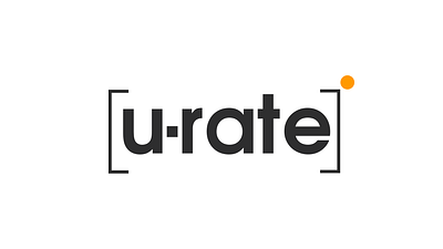 U-rate branding branding graphic design logo