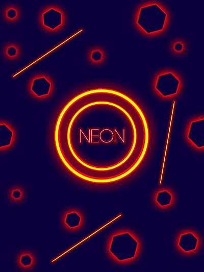 NEON ABSTRACT design 3d branding flyer graphic design neon design neon effect poster text effect ui