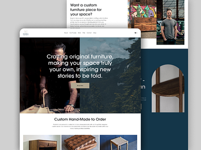 Custom Furniture Website web design